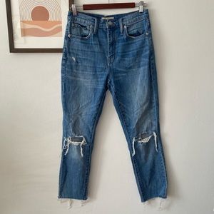 NWOT Madewell High Rise Slim Boy Jeans! Size 25.